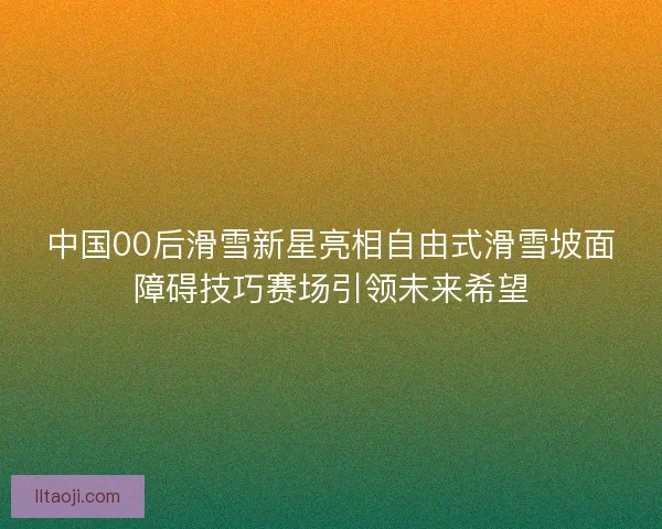 中国00后滑雪新星亮相自由式滑雪坡面障碍技巧赛场引领未来希望